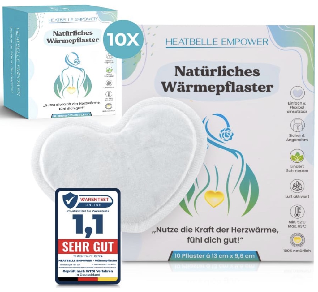 HEATBELLE EMPOWER 10er-Packung Herz-Wärmepflaster