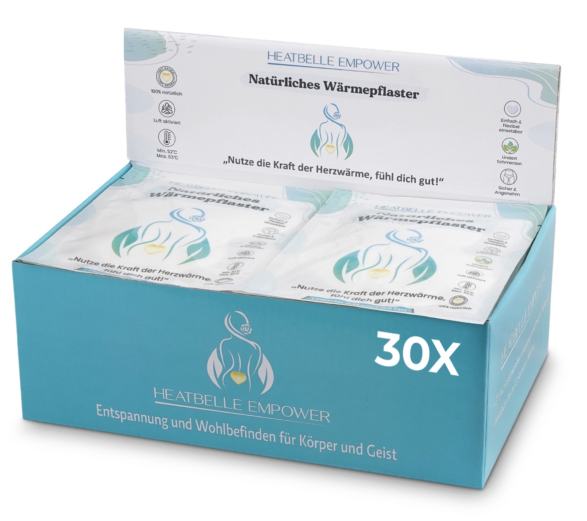 HEATBELLE EMPOWER 30er-Vorratspackung Herz-Wärmepflaster